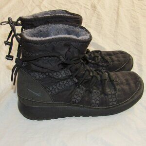 Nike Rosherun Hi Sneakerboot 615968 Dark Gray Black Women's sz 10.5 Hiking Snow